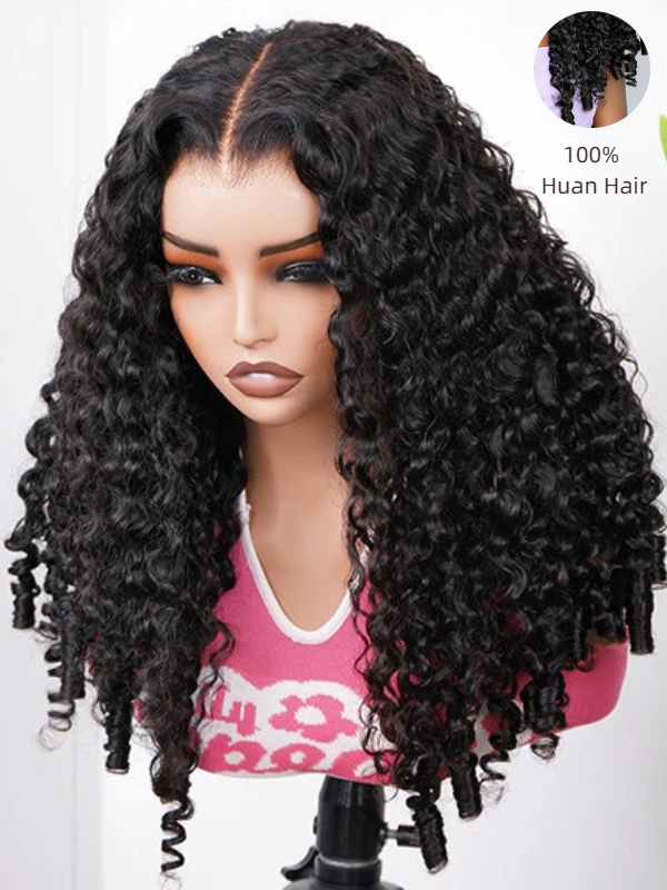 Sterly Glueless 7x6 HD Lace Wig Burmese Curly Wave Lace Front Wigs Human Hair - sterlyhair
