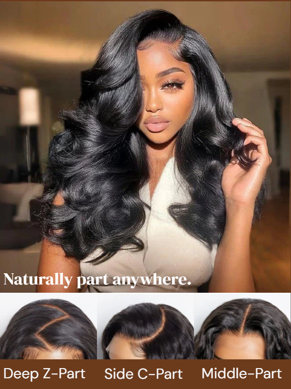 Sterly Glueless 7x6 HD Lace Wig Yaki Body Lace Front Wigs Human Hair