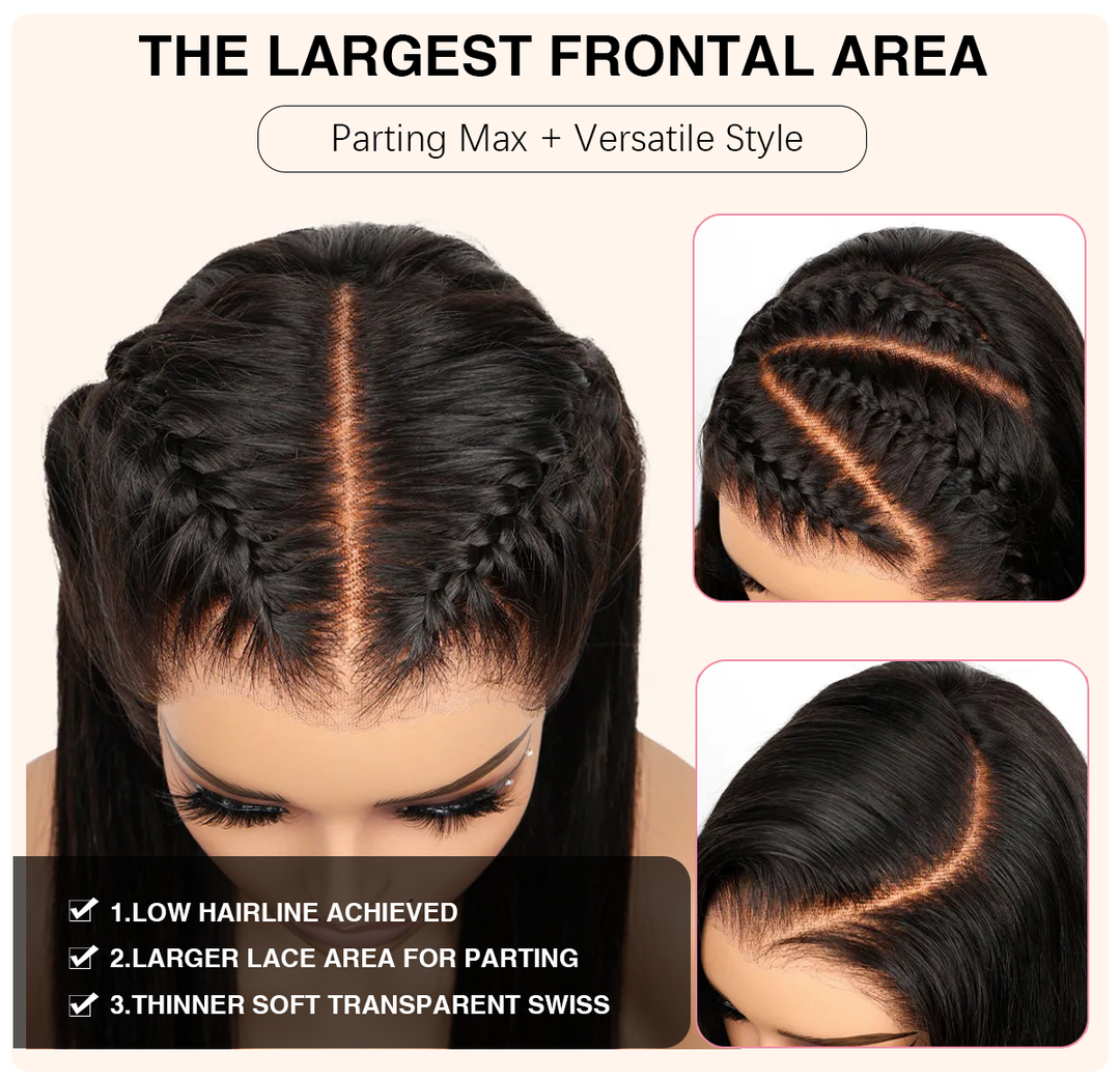 13×6 Full Lace Black Roots with 4/27 Highlight Wig Human Hair Wig - sterlyhair