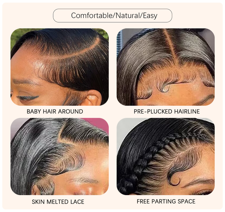 13×6 Full Lace Black Roots with 4/27 Highlight Wig Human Hair Wig - sterlyhair
