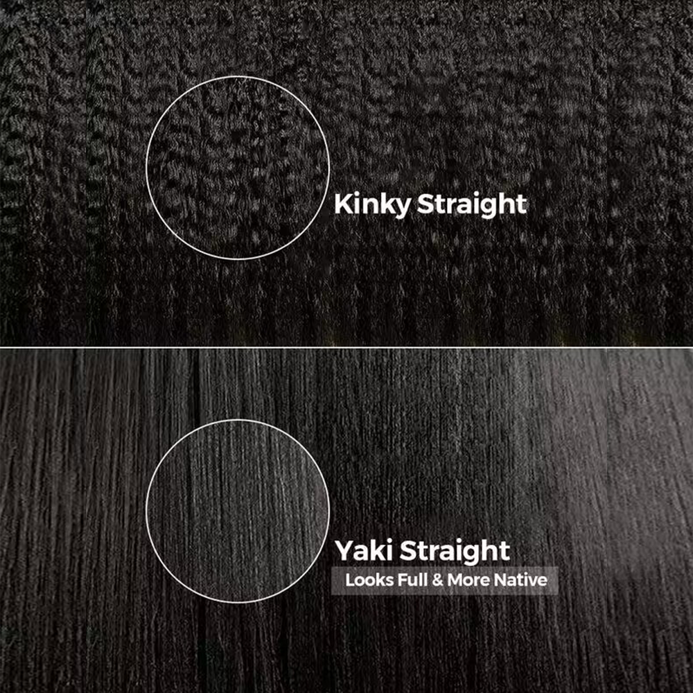 9x6 Lace Parting Max Glueless Wig Natural Kinky Straight / Yaki Straight Ready to Go Wig - sterlyhair
