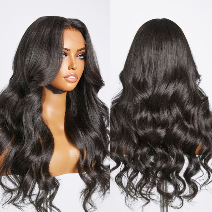 Sterly 5x5 Wear Go Glueless Pre-Cut Lace &amp; Pre-Bleached Loose Body Wave Wig 180% Density - sterlyhair