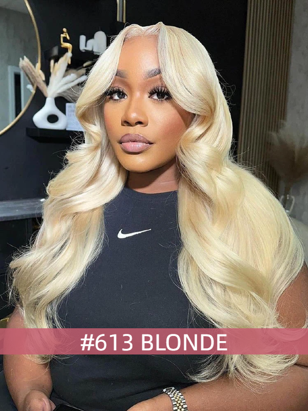 #613 Blonde 13x6 Full Frontal Lace Body Wave Human Hair Wigs Breathable Wig Sterly Hair Blonde Magic - sterlyhair