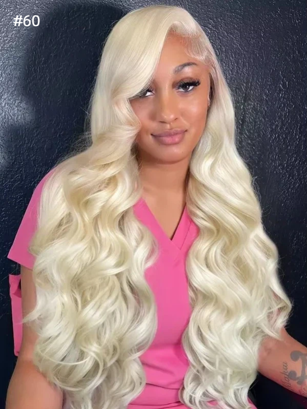 #613 Blonde 13x6 Full Frontal Lace Loose Body Wave Wigs Blonde Magic - sterlyhair