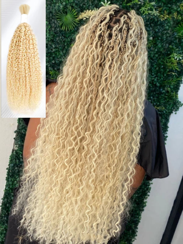 Curly Wave Bulk Human Hair For Braiding No Weft 100% Human Hair Extensions Micro Braiding Hair 100g/Bundle