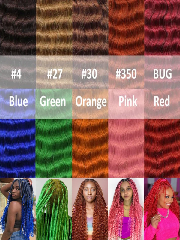 613# Blonde Human Braiding Hair Deep Wave Bulk Human Hair for Braiding No Weft Human Hair Extensions for Boho Braids 100g/Bundle