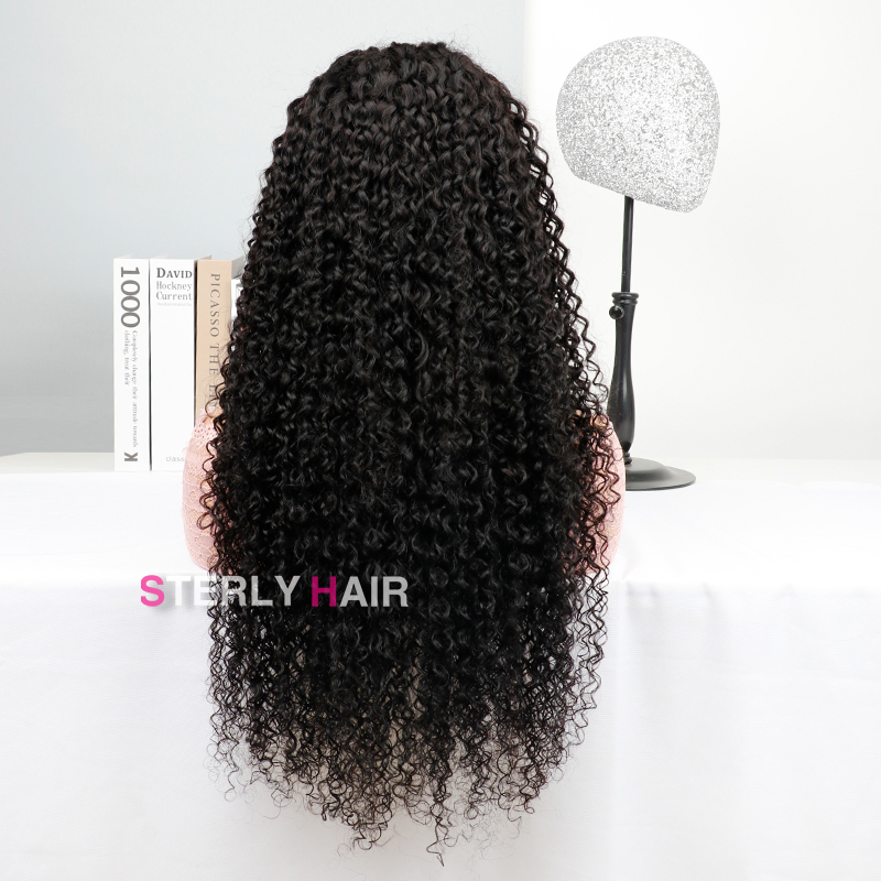 Curly Wig Perfect Curls Glueless 13×6 PreMax Wig Flexi-Fit Drawstring Human Hair Wigs Pre Bleached - sterlyhair