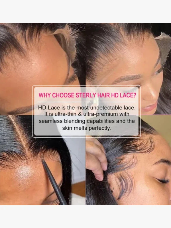 Raw Hair | 13x6 HD Lace Full Frontal Wig Undetactable HD Lace Loose Deep Wave Human Hair Wig