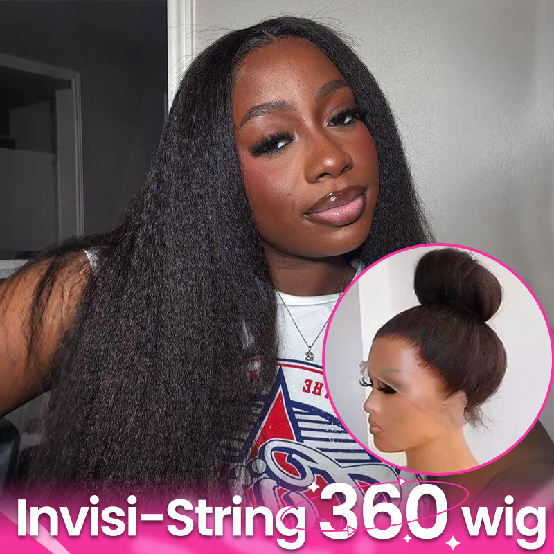 360 HD Lace Frontal Wigs Yaki Straight Human Hair Wigs For Women Sterly Hair - sterlyhair