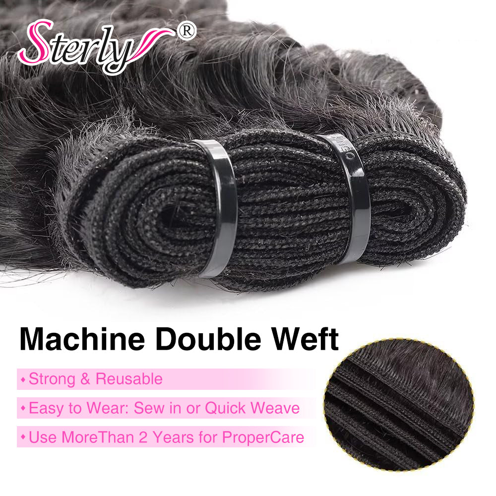 Raw Deep Wave Bundles High Quality 100% Human Hair Sterly Hair