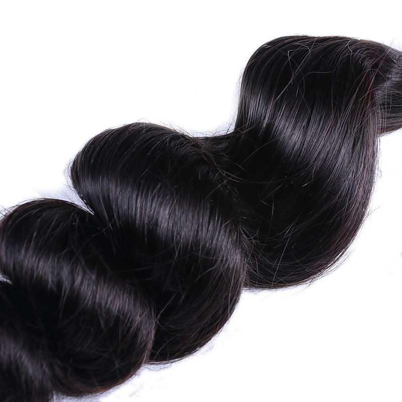 Sterly Hair 3 Bundles Loose Wave Virgin Hair with 13×4 Transparent Lace Frontal