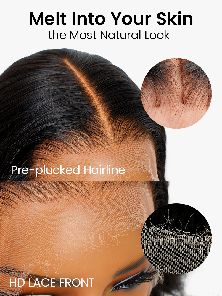 Raw Hair | 13x6 HD Lace Full Frontal Wig Undetactable HD Lace Loose Body Wave Human Hair Wig