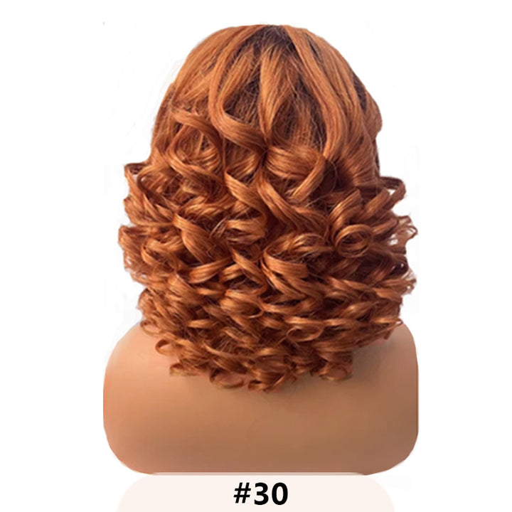 Super Double Drawn Vietnamese Raw Hair Bouncy Curls Hair Funmi Wig 13×6 Lace Frontal Wigs - sterlyhair