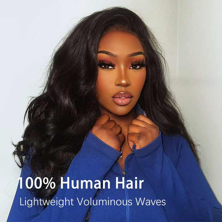 Effortless Body Wave Glueless 7×6 Closure Real HD Lace Snugfit Wig 100% Human Hair - sterlyhair