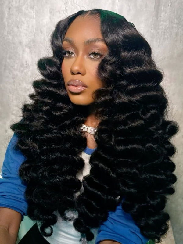 9×6 Lace Pre Everything Loose Wave Wig Glueless Invisible Lace Wig Breathable Air Cap - sterlyhair