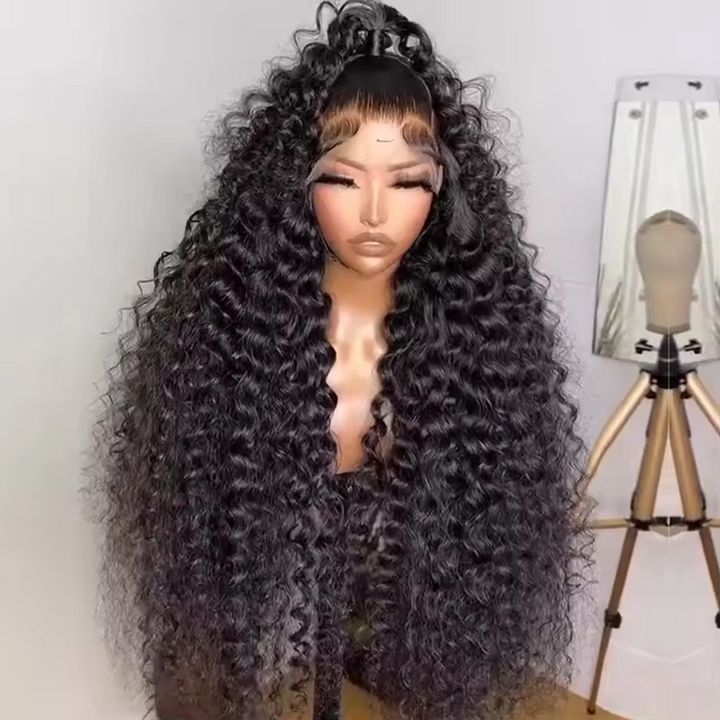 Brazilian Super Double Drawn Loose Deep Wave Human Hair Wigs 13×6 Lace frontal Wig Raw Cuticle Aligned - sterlyhair