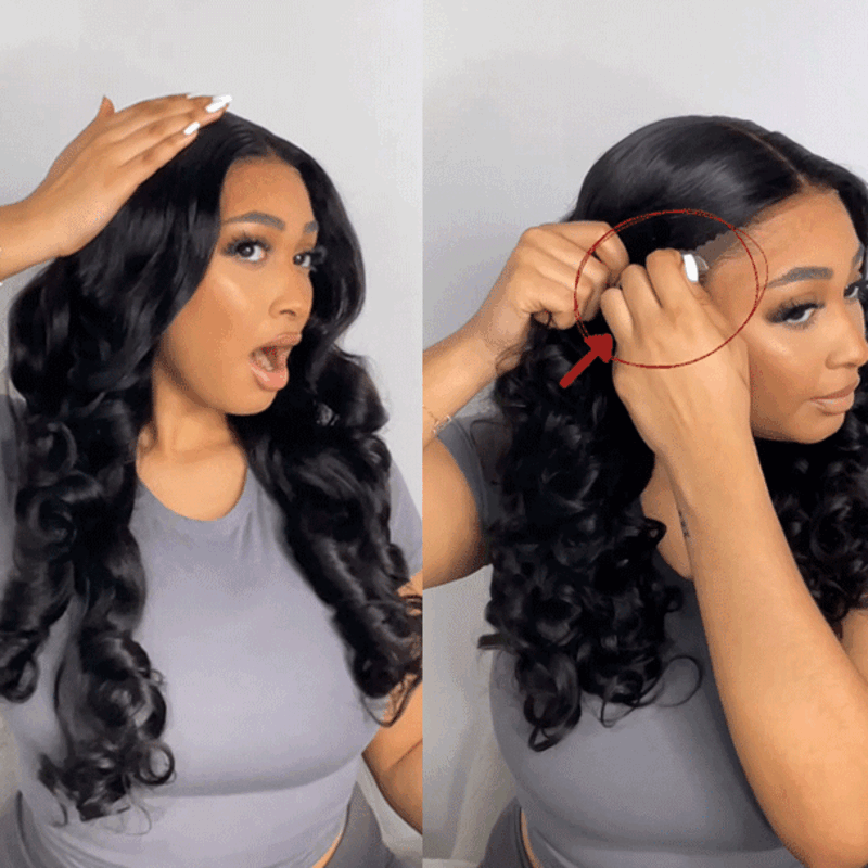Affordable Glueless 13×6 Body Wave With Drawstring 100% Human Hair Wig Sterly Hair