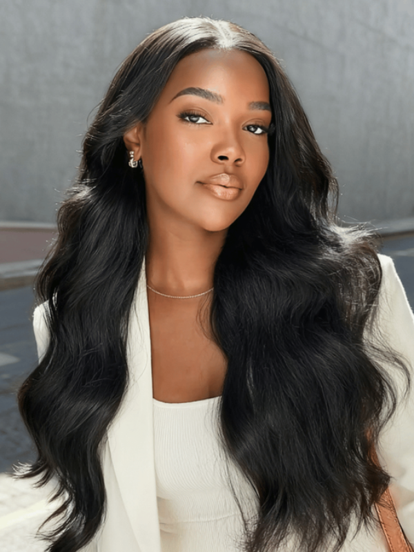 Affordable Glueless V Part Wavy Yaki Human Hair Wig Sterly Hair - sterlyhair