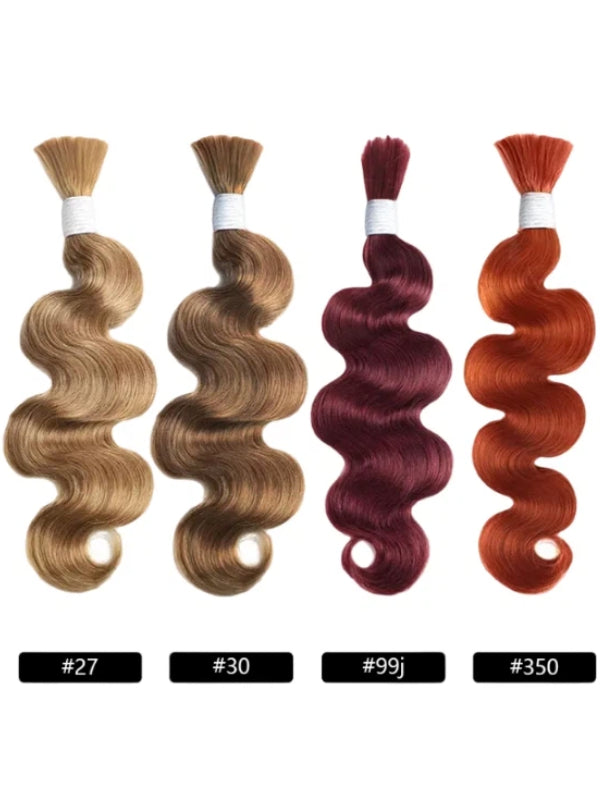 Body Wave Bulk Human Hair for Braiding No Weft 100% Unprocessed Human Braiding Hair for Boho Braids Wet and Wavy - sterlyhair
