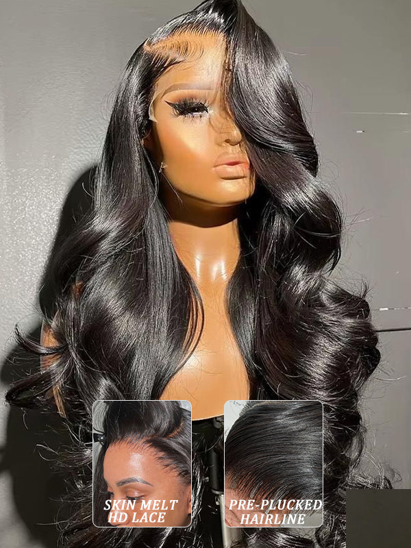 Raw Hair Wig | 13x6 HD Lace Full Frontal Wig Undetactable HD Lace Body Wave Human Hair Wig - sterlyhair