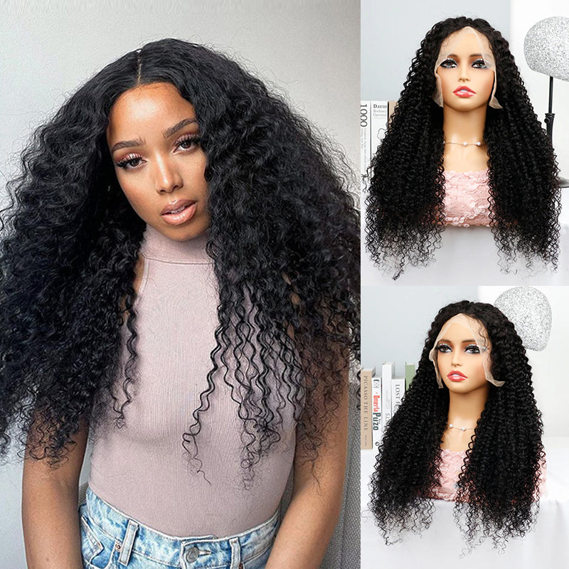 Affordable Glueless 7×6 Lace Curly Wave Human Hair Wig Sterly Hair
