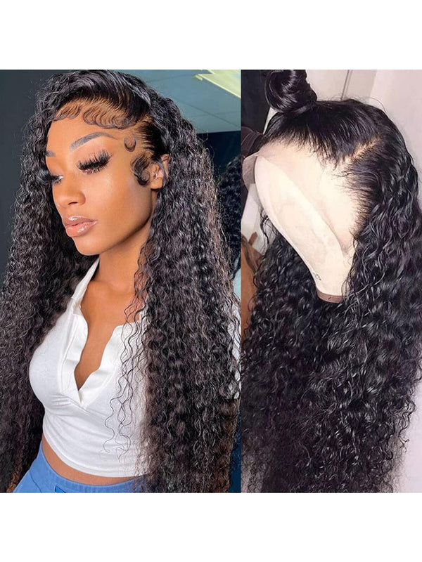 13×6 HD Lace Frontal Curly Human Hair Wigs Sterly Hair