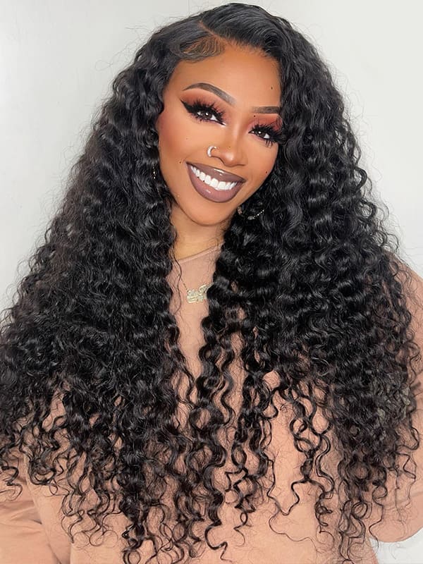TikTok Hot | Wear Go 7x6 Burmese Curly Wave Glueless Texture Premium Hair Wig With Finger Coil Ends - Drawstrings