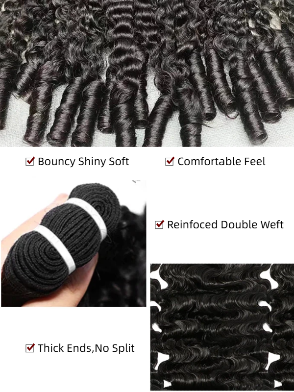 Double Drawn Raw Burmese Curly Virgin Cuticle Aligned Human Hair Bundles - sterlyhair