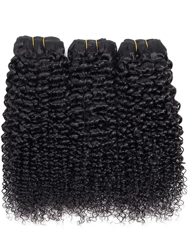 Double Drawn Raw Virgin Cuticle Aligned Curly Wave Human Hair Bundles - sterlyhair