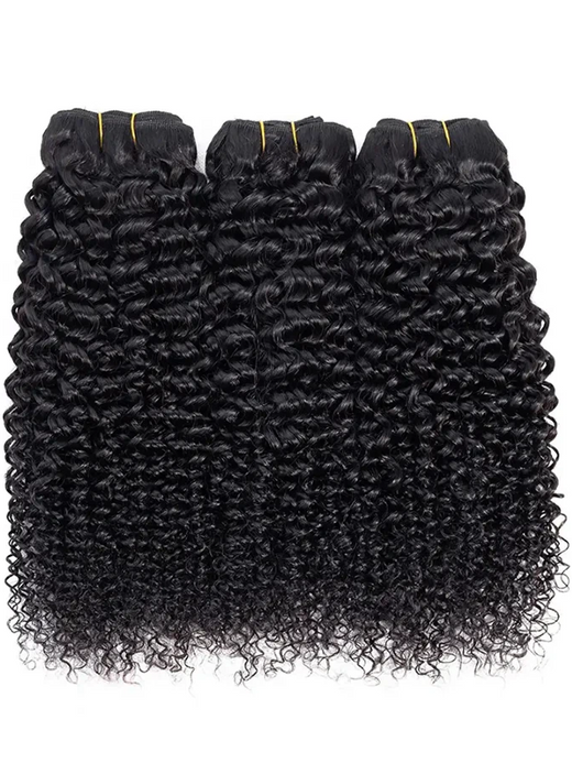 Double Drawn Raw Virgin Cuticle Aligned Curly Wave Human Hair Bundles - sterlyhair