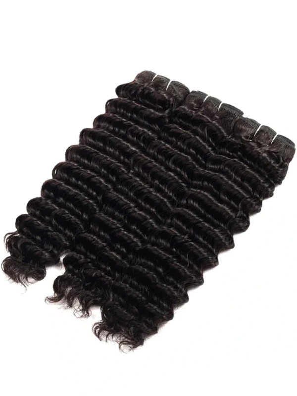 Double Drawn Raw Virgin Cuticle Aligned Deep Wave Human Hair Bundles - sterlyhair