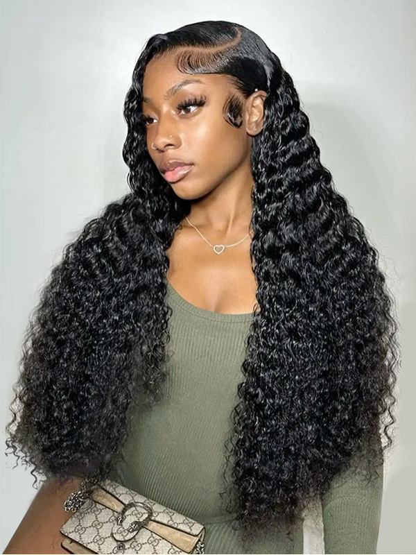 Double Drawn Raw Virgin Cuticle Aligned Deep Wave Human Hair Bundles - sterlyhair