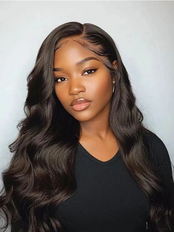 Glueless 13×6 Body Wave With Drawstring 100% Human Hair Wig Sterly Hair - sterlyhair