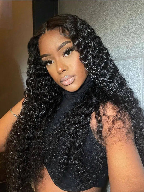Glueless V Part Wig Human Hair No Leave Out Deep Wave Human Hair Wigs for Women - sterlyhair