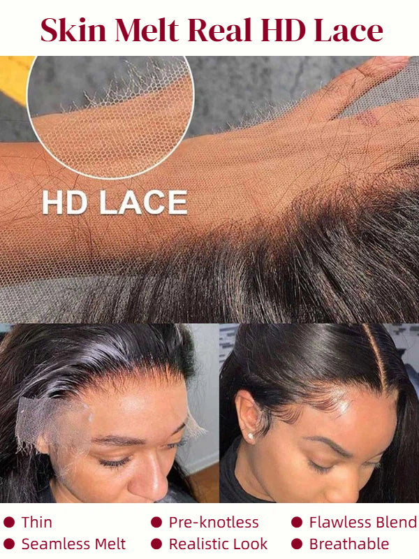 Wear Go 7x6 Deep Wave Glueless Wig HD Lace Front Wig With Invisi - Drawstrings - sterlyhair