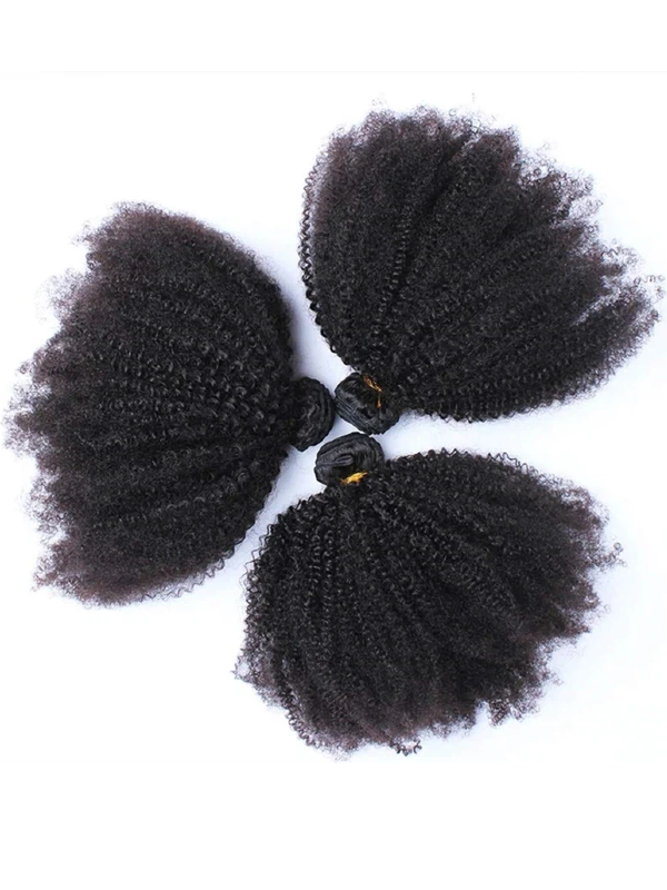 Indian 4b/4c Afro Kinky Curly Human Hair Bundles Human Hair Weave Bundles Deal - sterlyhair