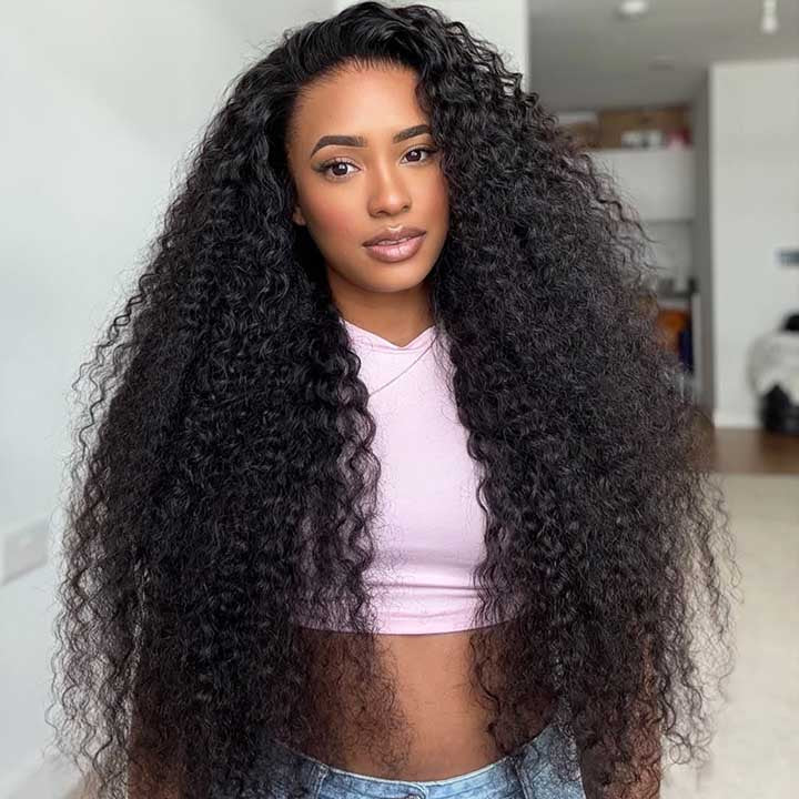 13×6 Full Lace Frontal Curly Human Hair Wig - sterlyhair