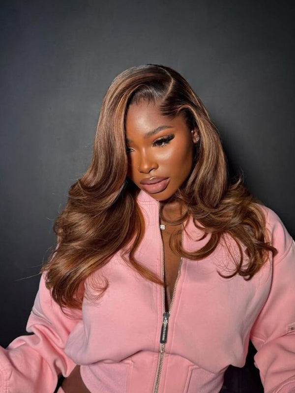 Layered Cut Trendy Balayage Straight Short Wig Human Hair Wigs Sterly Hair - sterlyhair