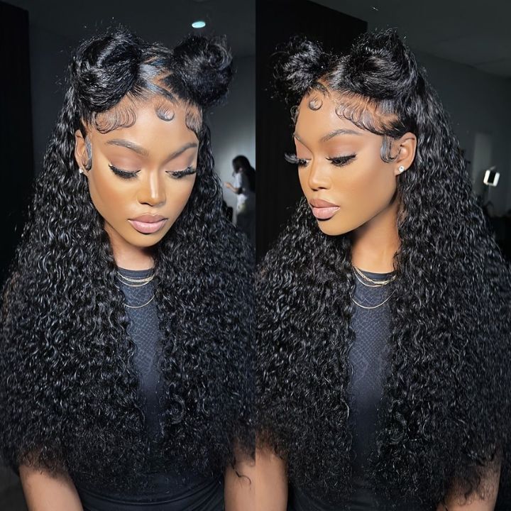 13×6 Full Lace Frontal Curly Human Hair Wig - sterlyhair