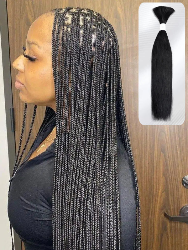 Micro Braiding Hair Bulk Human Hair Straight Human Braiding Hair No Weft Human Hair Braids Extension 100g/Bundle
