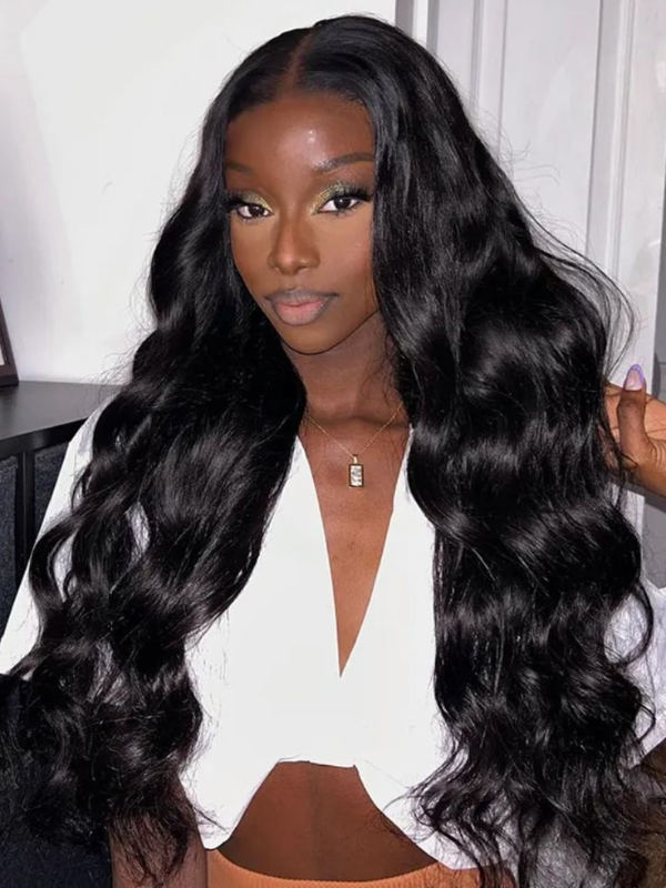 TikTok Hot | V Part Body Wave Wig Natural Scalp Curly 250% Density No Leave Out No Sew In Human Hair Wigs