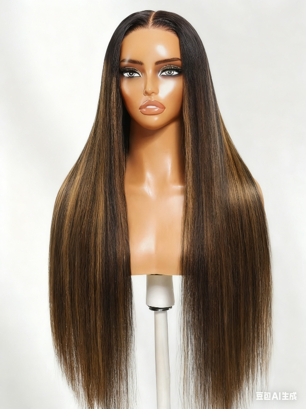 TikTok Hot | FB30 Glueless New Drawstring V Part Straight Hair Wig No Leave Out No Sew In Human Hair Wigs
