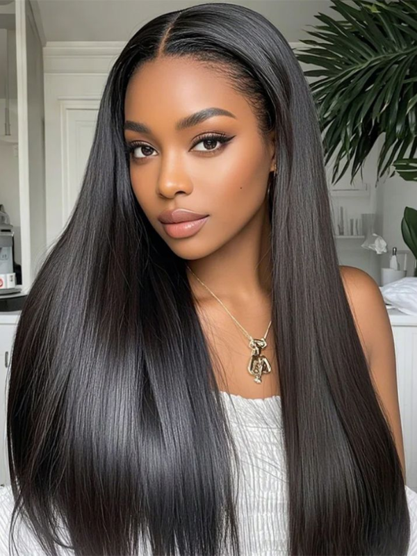 TikTok Hot | Affordable Glueless V Part Straight Wig 250% Density No Leave Out No Sew In Human Hair Wigs - sterlyhair