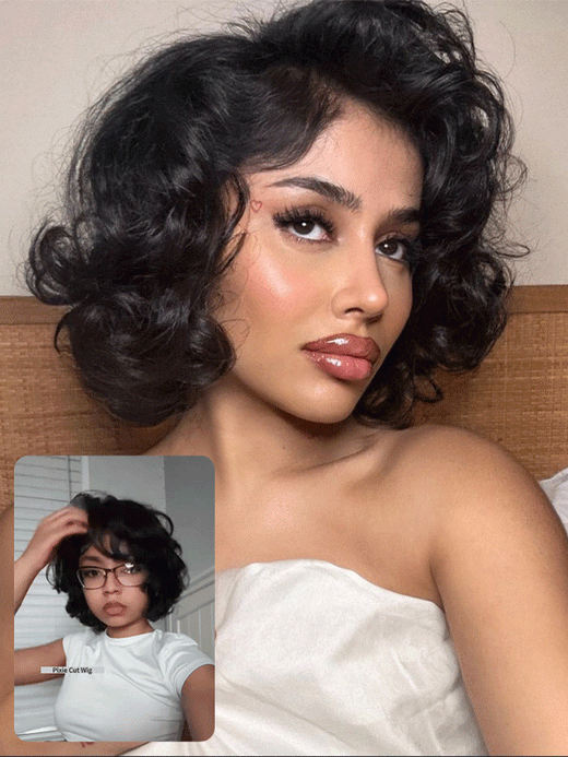 Pixie Cut Side Part Short Bob Wigs Loose Body Hair Beginner Friendly Glueless Wig - sterlyhair