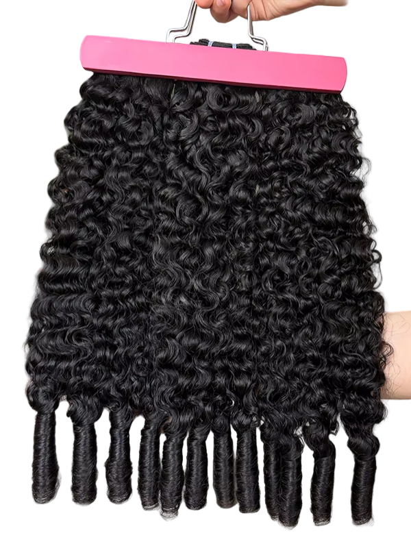 Double Drawn Raw Burmese Curly Virgin Cuticle Aligned Human Hair Bundles - sterlyhair