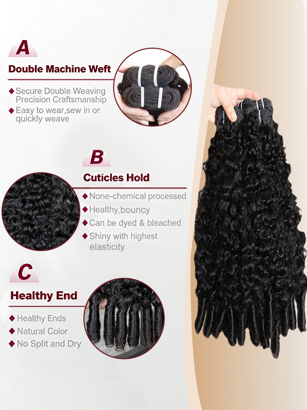 Raw Burmese Curly Bundles High Quality 100% Human Hair Sterly Hair - sterlyhair