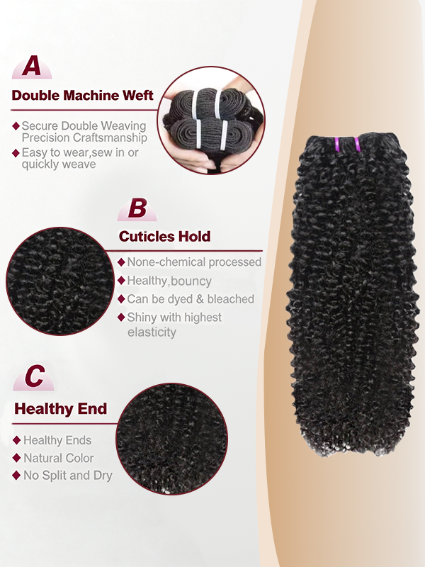 Raw Curly Wave Bundles High Quality 100% Human Hair Sterly Hair - sterlyhair