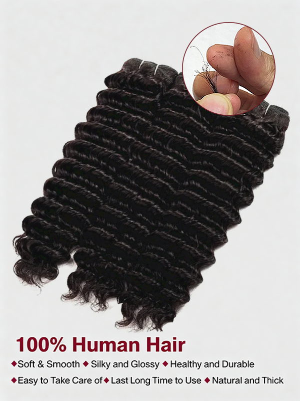 Raw Deep Wave Bundles High Quality 100% Human Hair Sterly Hair