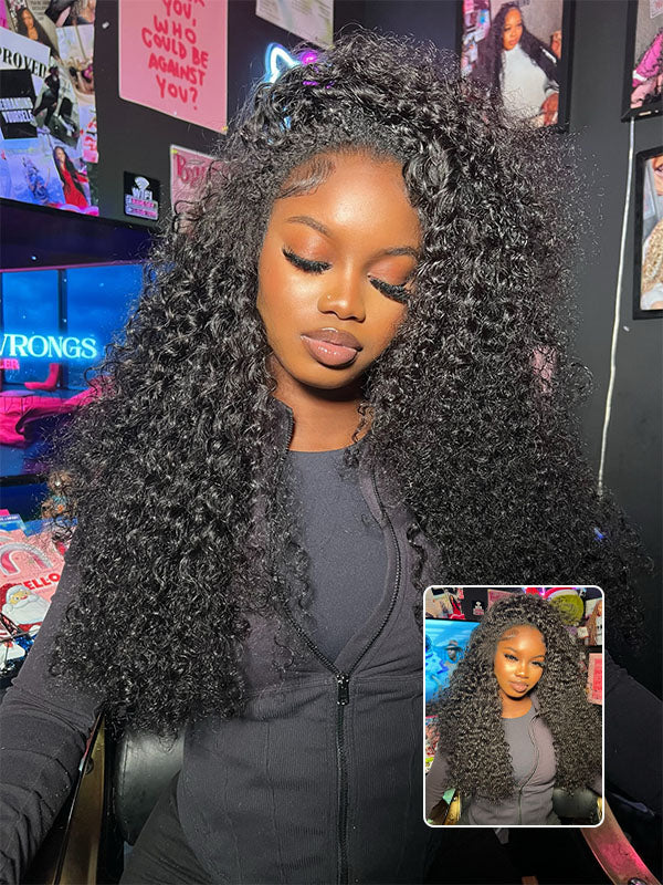 Raw Hair Wig | 13x6 HD Lace Full Frontal Wig Undetactable HD Lace Curly Wave Human Hair Wig