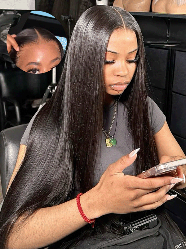 Raw Hair Wig | 13x6 Full HD Lace Frontal Wig Undetactable BlendAway 9x6 HD Lace Straight Human Hair Wig - sterlyhair